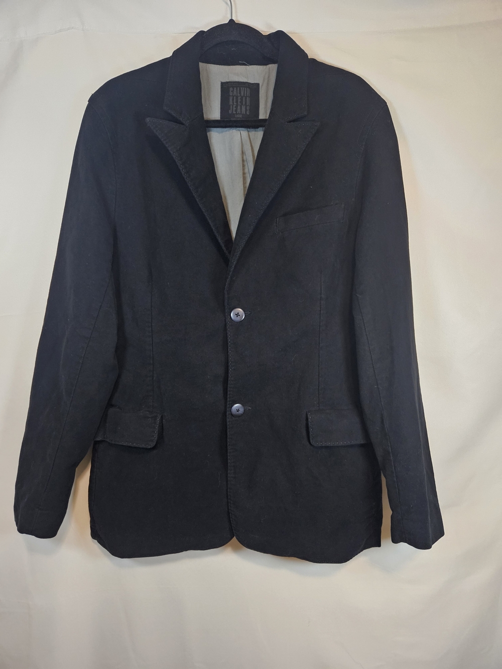 Calvin Klein Black Two-Button Men's Blazer